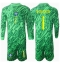 Brazilië Alisson Becker #1 Keeper Thuis tenue Kids Copa America 2024 Lange Mouwen (+ broek)