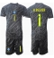 Brazilië Alisson Becker #1 Keeper Uit tenue Kids Copa America 2024 Korte Mouwen (+ broek)