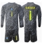 Brazilië Alisson Becker #1 Keeper Uit tenue Kids Copa America 2024 Lange Mouwen (+ broek)
