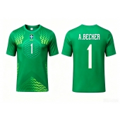 Brazilië Alisson Becker #1 Keeper Uit tenue WK 2026 Korte Mouwen