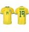 Brazilië Antony #19 Thuis tenue WK 2022 Korte Mouwen