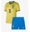 Brazilië Bruno Guimaraes #8 Thuis tenue Kids WK 2026 Korte Mouwen (+ broek)