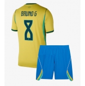 Brazilië Bruno Guimaraes #8 Thuis tenue Kids WK 2026 Korte Mouwen (+ broek)