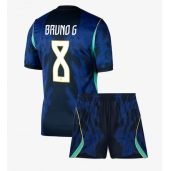 Brazilië Bruno Guimaraes #8 Uit tenue Kids WK 2026 Korte Mouwen (+ broek)