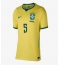 Brazilië Casemiro #5 Thuis tenue Dames WK 2026 Korte Mouwen