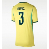 Brazilië Gabriel Magalhaes #3 Thuis tenue Dames WK 2026 Korte Mouwen