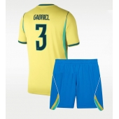 Brazilië Gabriel Magalhaes #3 Thuis tenue Kids WK 2026 Korte Mouwen (+ broek)