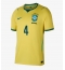 Brazilië Marquinhos #4 Thuis tenue WK 2026 Korte Mouwen