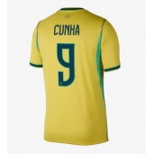 Brazilië Matheus Cunha #9 Thuis tenue WK 2026 Korte Mouwen