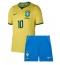 Brazilië Neymar Jr #10 Thuis tenue Kids WK 2026 Korte Mouwen (+ broek)