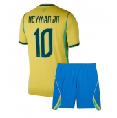Brazilië Neymar Jr #10 Thuis tenue Kids WK 2026 Korte Mouwen (+ broek)