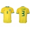 Brazilië Thiago Silva #3 Thuis tenue WK 2022 Korte Mouwen