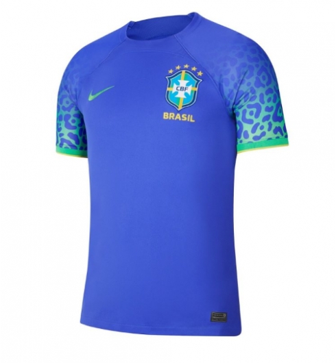 Brazilië Uit tenue WK 2022 Korte Mouwen