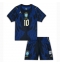 Brazilië Vinicius Junior #10 Uit tenue Kids WK 2026 Korte Mouwen (+ broek)