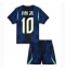 Brazilië Vinicius Junior #10 Uit tenue Kids WK 2026 Korte Mouwen (+ broek)