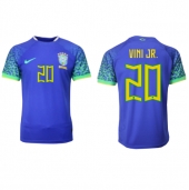 Brazilië Vinicius Junior #20 Uit tenue WK 2022 Korte Mouwen