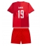 Canada Alphonso Davies #19 Thuis tenue Kids WK 2026 Korte Mouwen (+ broek)