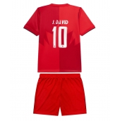 Canada Jonathan David #10 Thuis tenue Kids WK 2026 Korte Mouwen (+ broek)