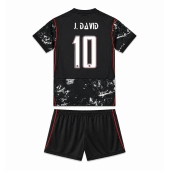 Canada Jonathan David #10 Uit tenue Kids WK 2026 Korte Mouwen (+ broek)