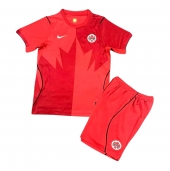 Canada Thuis tenue Kids WK 2026 Korte Mouwen (+ broek)