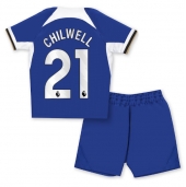 Chelsea Ben Chilwell #21 Thuis tenue Kids 2023-24 Korte Mouwen (+ broek)