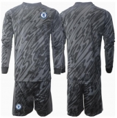 Chelsea Keeper Uit tenue Kids 2024-25 Lange Mouwen (+ broek)