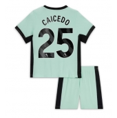 Chelsea Moises Caicedo #25 Derde tenue Kids 2023-24 Korte Mouwen (+ broek)