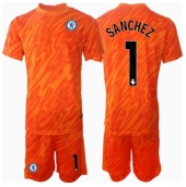 Chelsea Robert Sanchez #1 Keeper Thuis tenue Kids 2024-25 Korte Mouwen (+ broek)