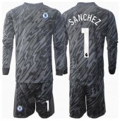 Chelsea Robert Sanchez #1 Keeper Uit tenue Kids 2024-25 Lange Mouwen (+ broek)