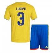 Colombia Jhon Lucumi #3 Thuis tenue Kids WK 2026 Korte Mouwen (+ broek)