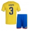 Colombia Jhon Lucumi #3 Thuis tenue Kids WK 2026 Korte Mouwen (+ broek)