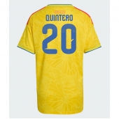 Colombia Juan Fernando Quintero #20 Thuis tenue Dames WK 2026 Korte Mouwen