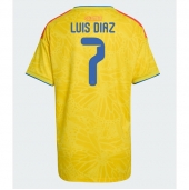 Colombia Luis Diaz #7 Thuis tenue Dames WK 2026 Korte Mouwen