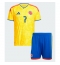 Colombia Luis Diaz #7 Thuis tenue Kids WK 2026 Korte Mouwen (+ broek)