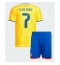 Colombia Luis Diaz #7 Thuis tenue Kids WK 2026 Korte Mouwen (+ broek)