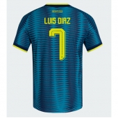 Colombia Luis Diaz #7 Uit tenue WK 2026 Korte Mouwen