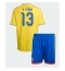 Colombia Yerry Mina #13 Thuis tenue Kids WK 2026 Korte Mouwen (+ broek)