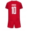 Denemarken Christian Eriksen #10 Thuis tenue Kids WK 2022 Korte Mouwen (+ broek)