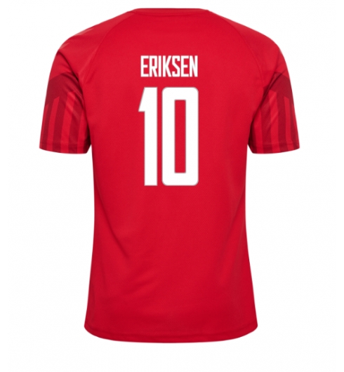 Denemarken Christian Eriksen #10 Thuis tenue WK 2022 Korte Mouwen
