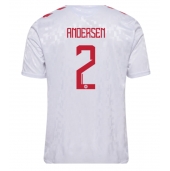 Denemarken Joachim Andersen #2 Uit tenue EK 2024 Korte Mouwen
