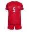 Denemarken Joakim Maehle #5 Thuis tenue Kids WK 2022 Korte Mouwen (+ broek)