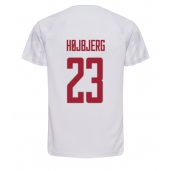 Denemarken Pierre-Emile Hojbjerg #23 Uit tenue WK 2022 Korte Mouwen