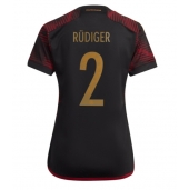 Duitsland Antonio Rudiger #2 Uit tenue Dames WK 2022 Korte Mouwen