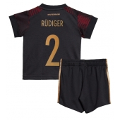 Duitsland Antonio Rudiger #2 Uit tenue Kids WK 2022 Korte Mouwen (+ broek)