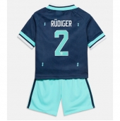 Duitsland Antonio Rudiger #2 Uit tenue Kids WK 2026 Korte Mouwen (+ broek)