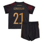 Duitsland Ilkay Gundogan #21 Uit tenue Kids WK 2022 Korte Mouwen (+ broek)