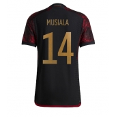 Duitsland Jamal Musiala #14 Uit tenue WK 2022 Korte Mouwen