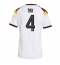 Duitsland Jonathan Tah #4 Thuis tenue Dames WK 2026 Korte Mouwen