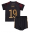 Duitsland Leroy Sane #19 Uit tenue Kids WK 2022 Korte Mouwen (+ broek)