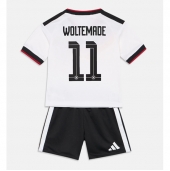 Duitsland Nick Woltemade #11 Thuis tenue Kids WK 2026 Korte Mouwen (+ broek)
